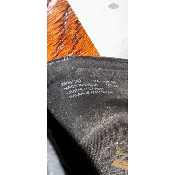 Clarks Women's 11M Black Ashland Scurry Clogs Slip On Leather Comfort Round Toe - Picture 6 of 15